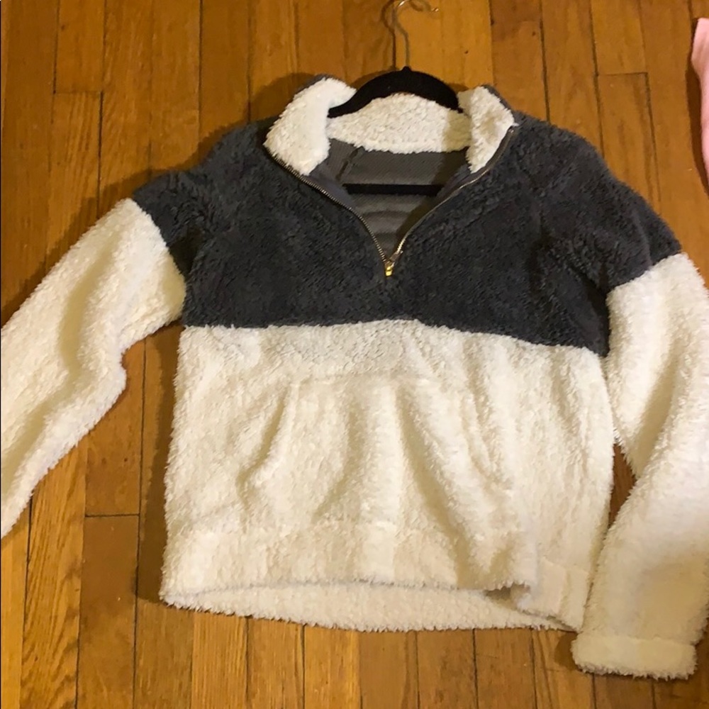 fuzzy sweater